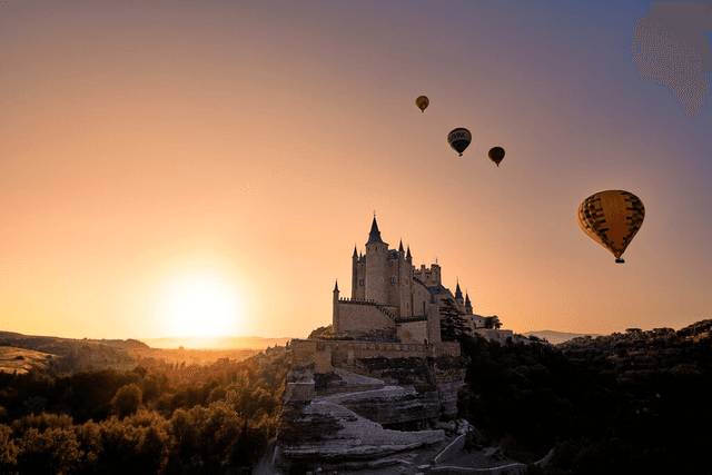 Espanha Tour Paseo privado en globo aerostático en Segovia