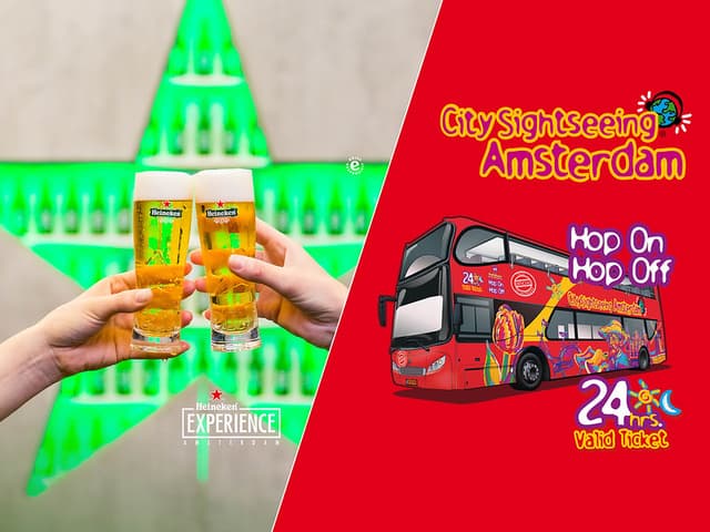 Amsterdam Ticket Experiência Heineken e 1 hora de cruzeiro pelo canal
