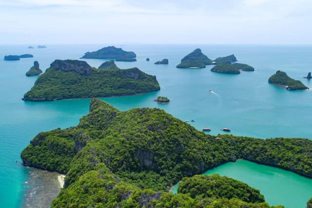 Ko Samui Ticket Parque marinho de Angthong em lancha rápida