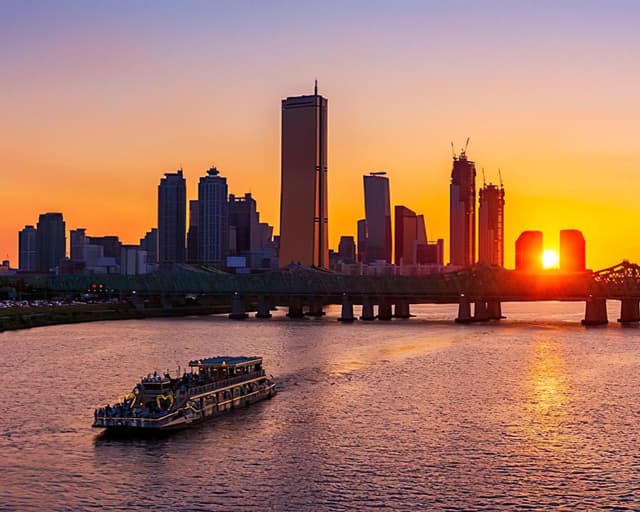 Seul Tour Enchanting Evening on the Han River (Small Group Tour)