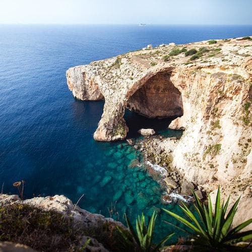 Valletta Ticket Gruta Azul e mercado de domingo na vila de pescadores de Marsaxlokk