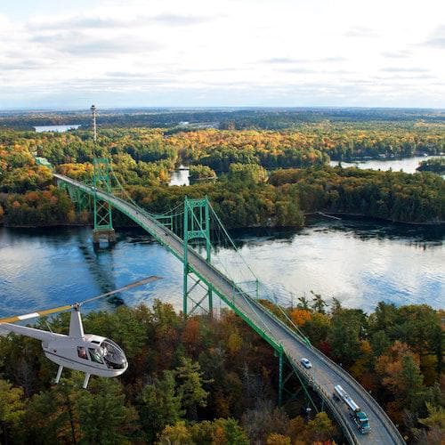 Gananoque Ticket Castelo de Boldt 20 minutos. passeio de helicóptero